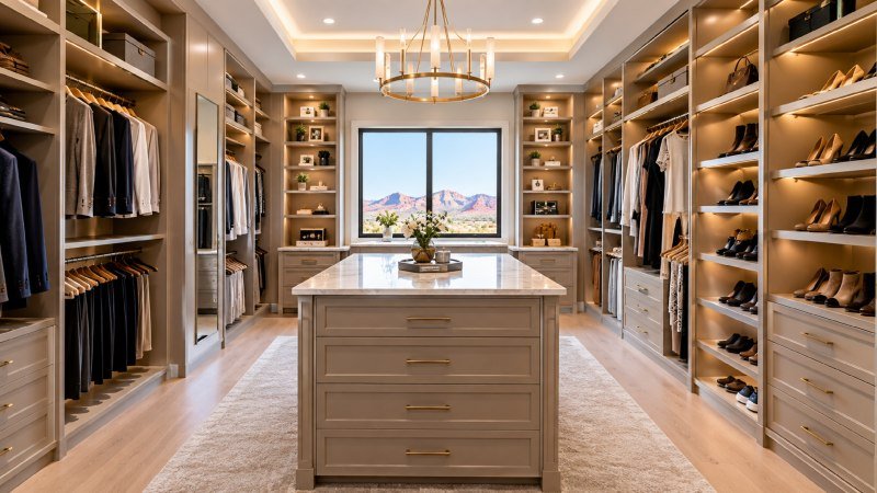 custom luxury closet in St. George Utah